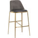 Dover 40 inch Bravo Portabella / Sparrow Grey Barstool